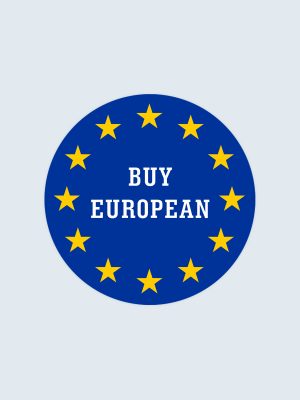 Buy European, Bilklistermärke, Bumper Sticker