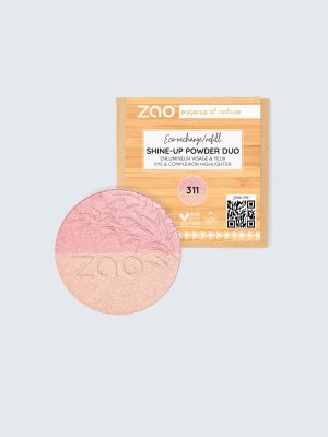 ZAO, Ekologiskt Shine Up Highlighter-puder, Refill, 9 g