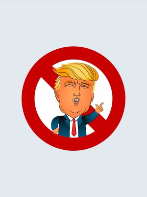 No Trump, Bilklistermärke, Bumper Sticker